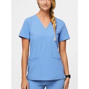 FIGS Ceil Blue Scrub Top